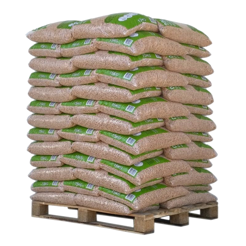 Pellet Din Pellets – Pallet van 65 zakken van 15 kg