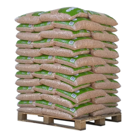 Pellet Din Pellets – Pallet van 65 zakken van 15 kg